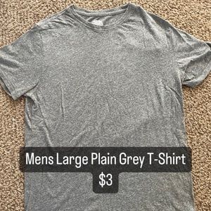 Mens Plain Grey T-shirt